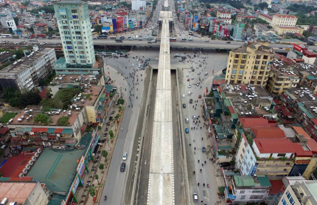 Hầm chui đường Giải Phóng - Hà Nội