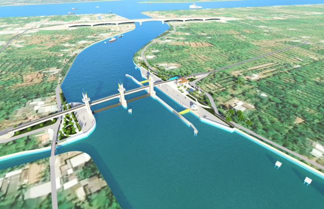 Cống Âu Thuyền Rạch Mọp - Sóc Trăng